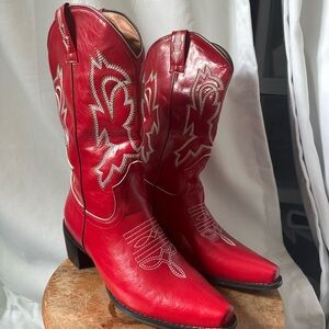 Amazon Red Cowgirl boots